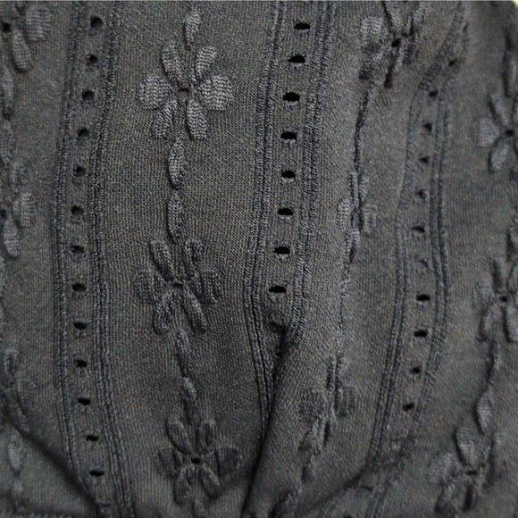 Andie Belmar Top Navy Blue Bikini Triangle Swimwear Bathing Suit Twisted M New - Picture 3 of 11